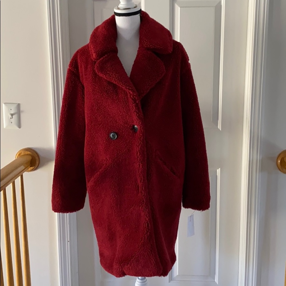 07:08 - Lucky Brand Teddy Faux Fur Jacket - Picture 1 of 12